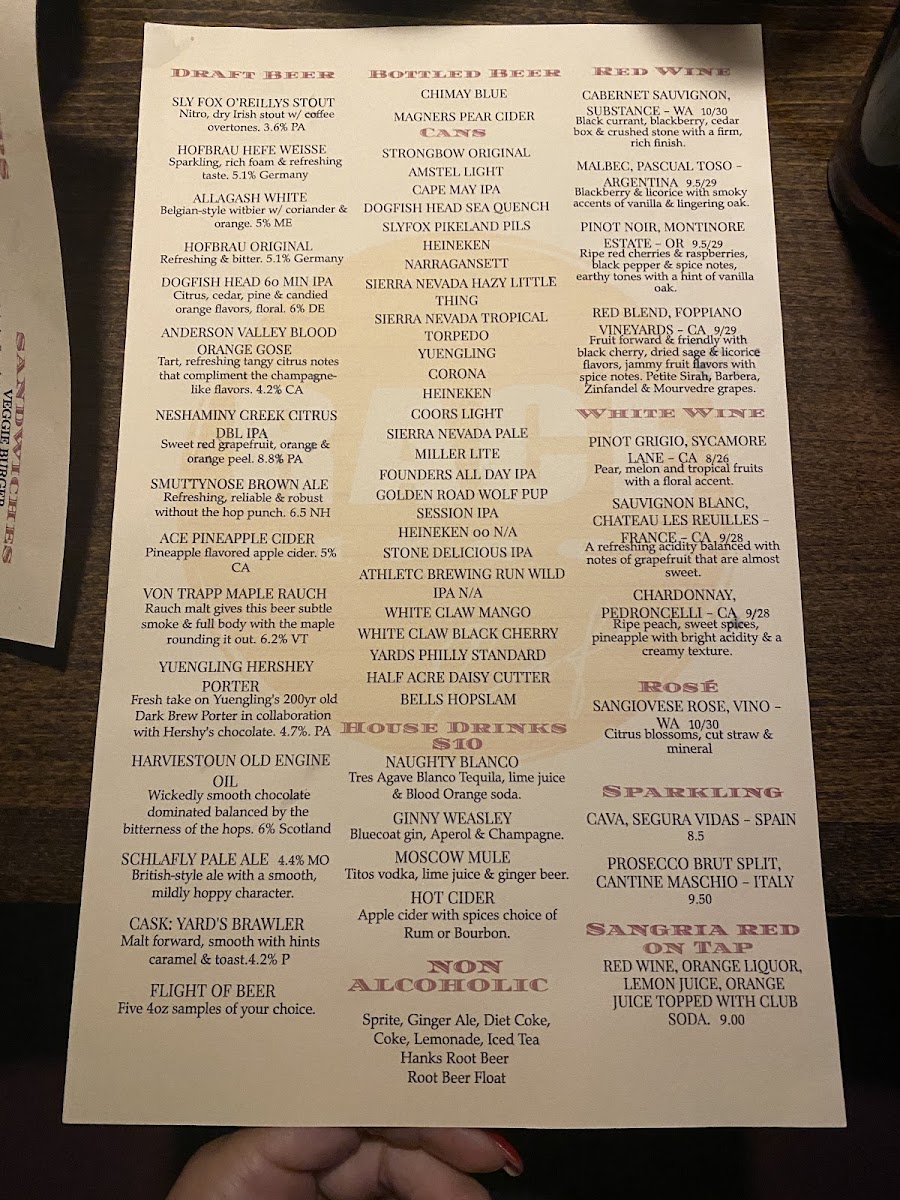 Race Street Cafe Menu - Image 4